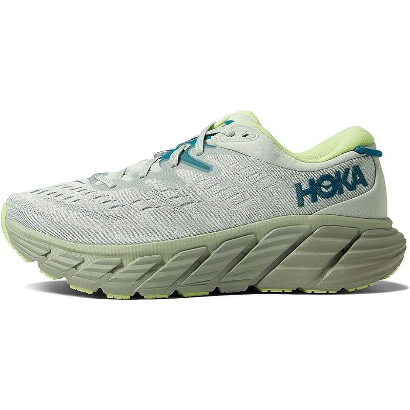 Men Hoka Gaviota 4 Road Running Shoes Green | SG796-571