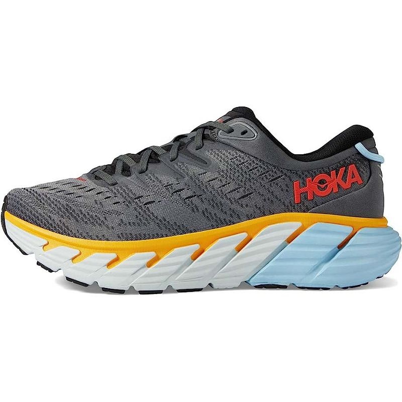 Men Hoka Gaviota 4 Road Running Shoes Grey | SG632-851