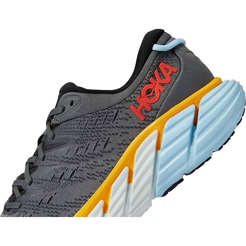 Men Hoka Gaviota 4 Road Running Shoes Grey | SG632-851