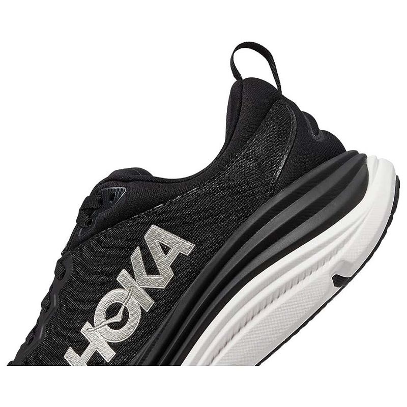 Men Hoka Gaviota 5 Road Running Shoes Black White | SG754-140